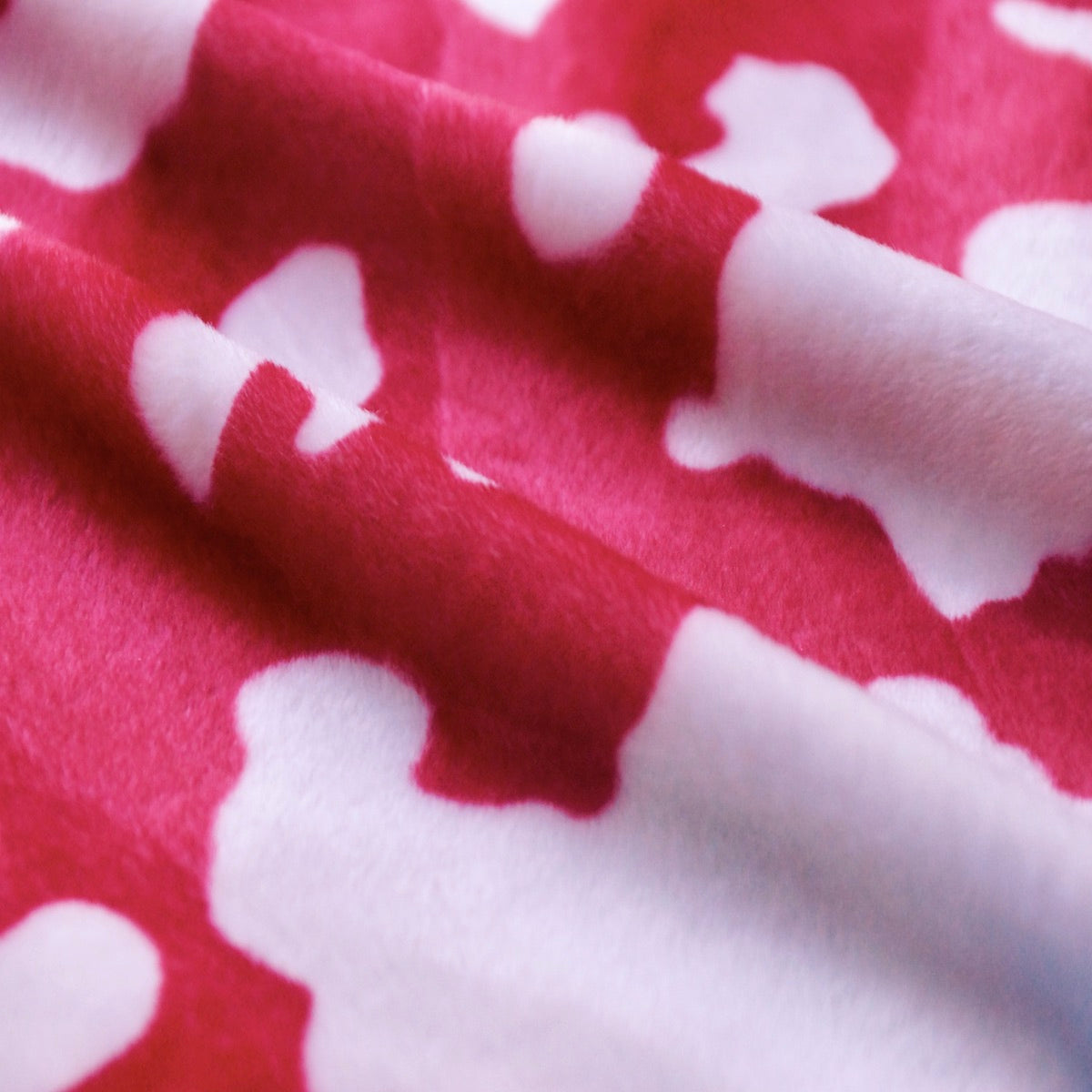 Faux Fur Cow Print Velboa Fabric