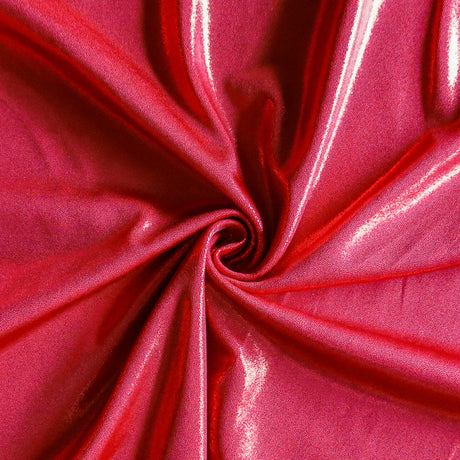Swim Knit Red Liquid Metallic Polyester Spandex
