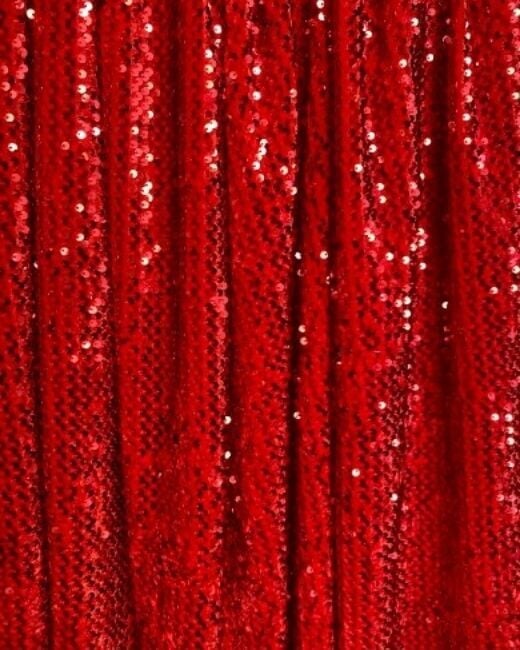 Sequin on Velvet Stretch Fabric