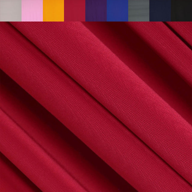 Red ITY Polyester Spandex Knit Fabric