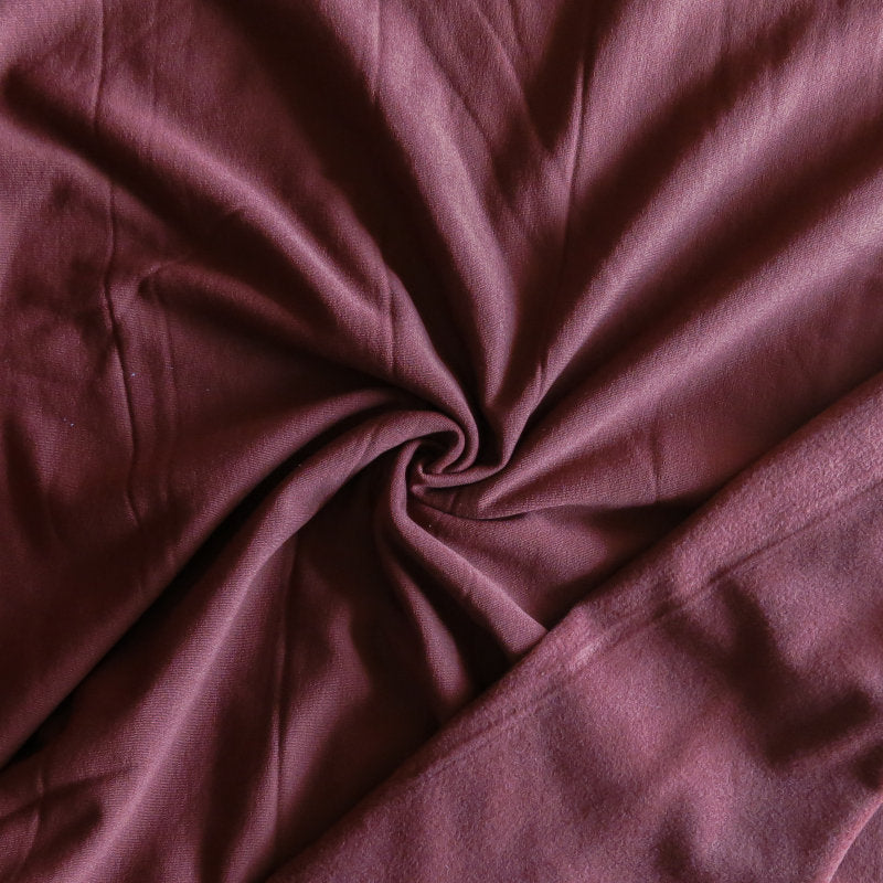 Polartec Powerstretch Fleece Knit Fabric - Red Tatin