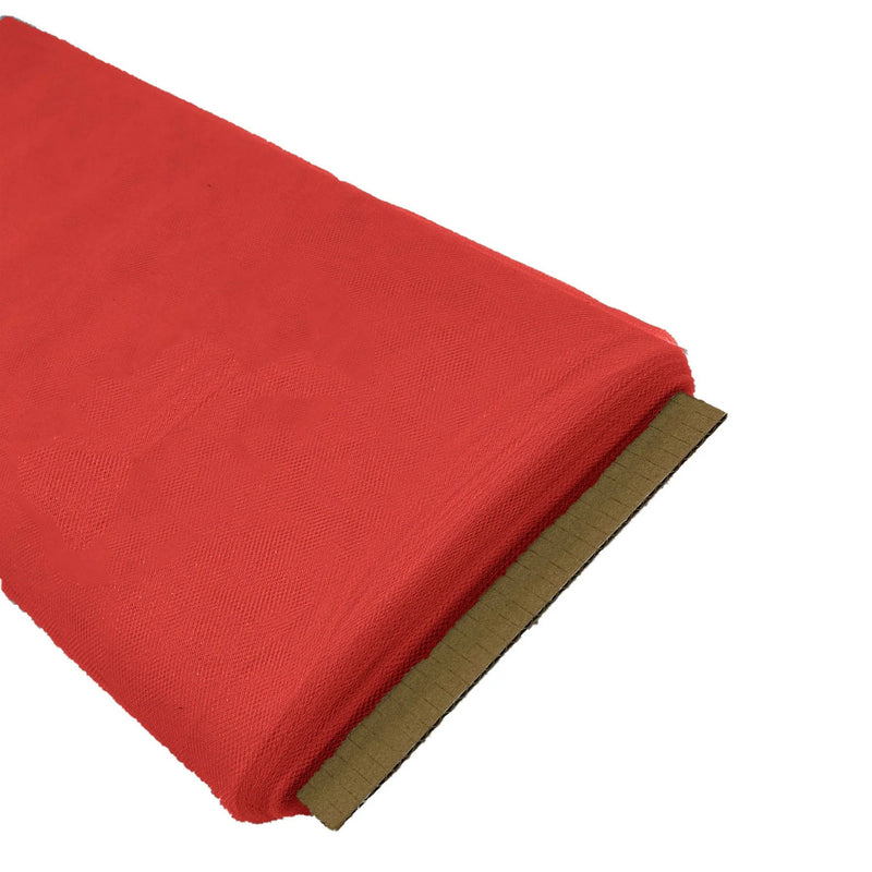 Red Tutu Tulle Fabric - Red Sheer Netting, 54" Width