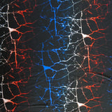 Swim Knit Nylon Spandex Red White Blue Lightning