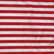 Swim Knit Red and White 1/2" Stripe