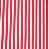 Swim Knit Nylon Spandex Red White Vertical Stripe