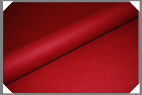 Red Wool Nylon Melton Fabric - Red, Solid, 58/60" Width