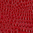 Red Vinyl Crocodile, 55″ Inches Wide,