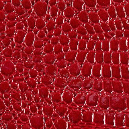 Red Vinyl Crocodile, 55″ Inches Wide,