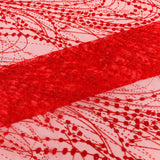 Galaxy Glitter Design Mesh Lace Polyester Fabric - Glitter Galaxy Pattern, 52-54" Width (1 Yard)