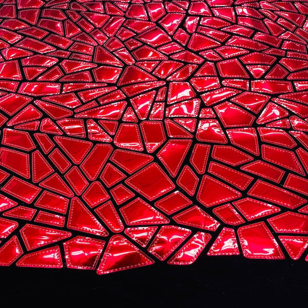 Stretch Velvet Metallic Foil Fabric