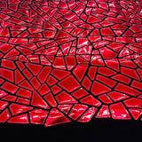 Stretch Velvet Metallic Foil Fabric
