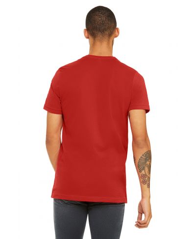 Bella Canvas 3001 Airlume Combed And Ring-Spun Cotton Fabric - Red, Crewneck, Short Sleeve, Unisex (1 Piece)