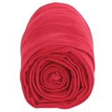 Polyester Spandex Knit Fabric Red DTY Double Brushed