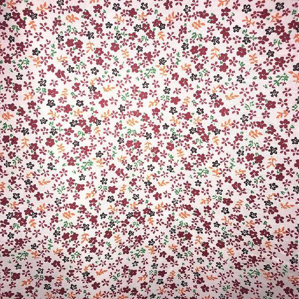 Mini Daisy Floral Poly Cotton Fabric - Fuchsia, Purple, Red, Royal Blue Mini Daisy Floral, 58/60" Width