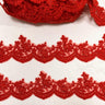 Embroidered Floral Beaded Lace Trim