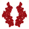 Beaded Floral Lace Applique