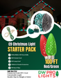 100' Outdoor Christmas Lighting Kit - Red/Green