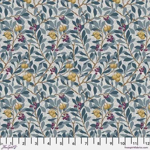Quilting Cotton ORIGINAL MORRIS & Co Arbutus Slate Red House