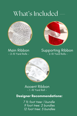 Red & Silver Ribbon Mini Bundle