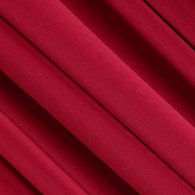 Red Rayon Spandex Jersey Knit Fabric 60" 4-Way Stretch