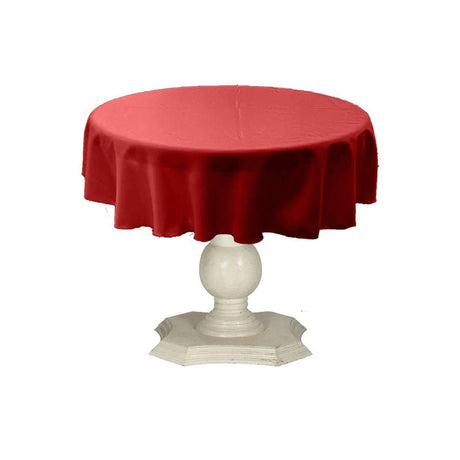 Tablecloth Dull Bridal Satin Fabric - 54" Round, Color Options (1 Piece)