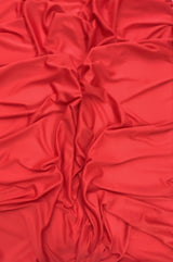 Stretch Lining Polyester Fabric - Red, Matte Soft, 60" Width (1 Yard)