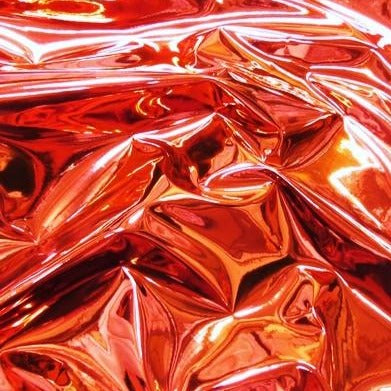 Red Mirror Reflective Vinyl Fabric,