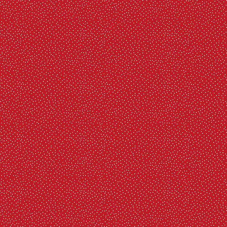 Cotton Fabric Redwork Dots 44/45" Width
