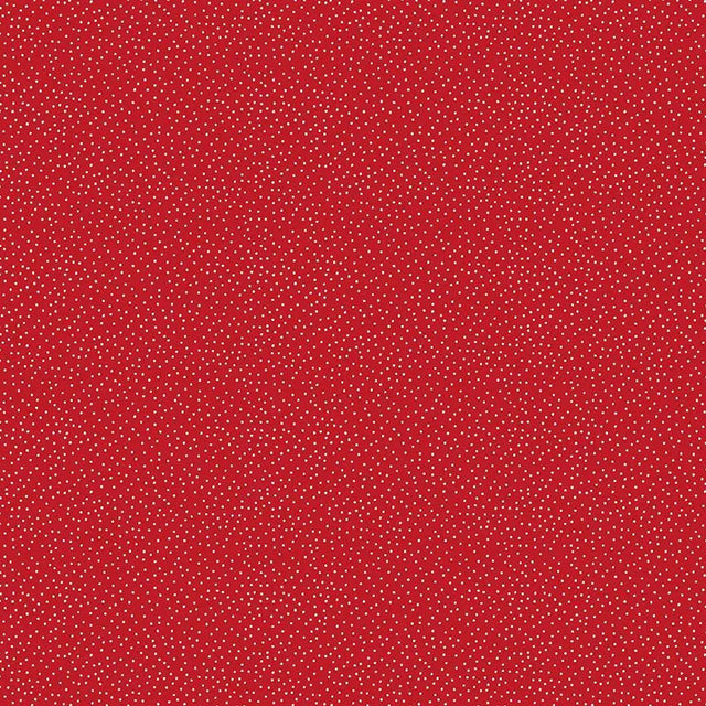 Cotton Fabric Redwork Dots 44/45" Width