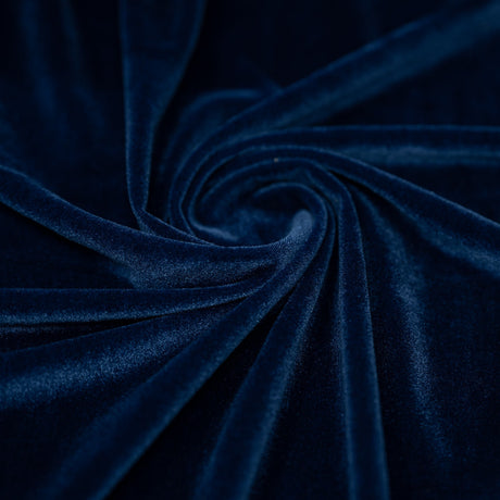 Regal Matte Stretch Velvet Polyester Spandex Fabric - Matte Finish, 4-Way Stretch, 58" Width (1 Yard)