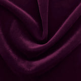 Regal Matte Stretch Velvet Polyester Spandex Fabric - Black, 4-Way Stretch, 58" Width (1 Yard)