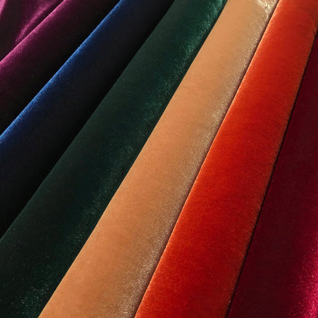 Stretch Velvet Fabric Solid Colors