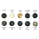 Regent Overcoat Buttons Ligne 40 - Overcoat Button Fabric, Black, L40