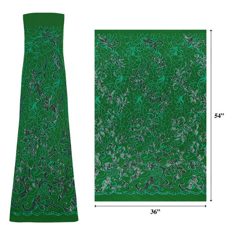 Renaissance Stretch Mesh Sequin Fabric - Royal, White, Champagne, Coral, Red, Burgundy, Green, Navy, Black, 54" Width (1 Yard)