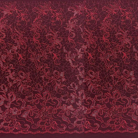 Renaissance Stretch Mesh Sequin Fabric - Royal, White, Champagne, Coral, Red, Burgundy, Green, Navy, Black, 54" Width (1 Yard)
