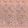 Renaissance Stretch Mesh Sequin Fabric - Royal, White, Champagne, Coral, Red, Burgundy, Green, Navy, Black, 54" Width (1 Yard)
