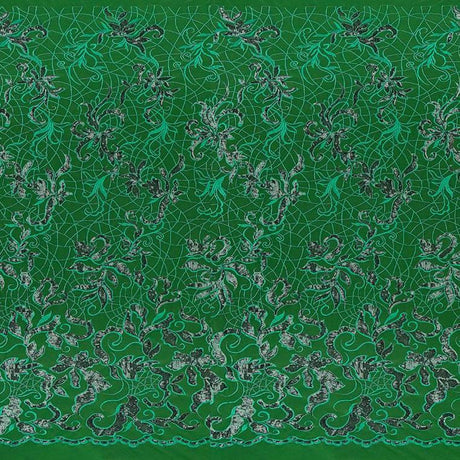 Renaissance Stretch Mesh Sequin Fabric - Royal, White, Champagne, Coral, Red, Burgundy, Green, Navy, Black, 54" Width (1 Yard)