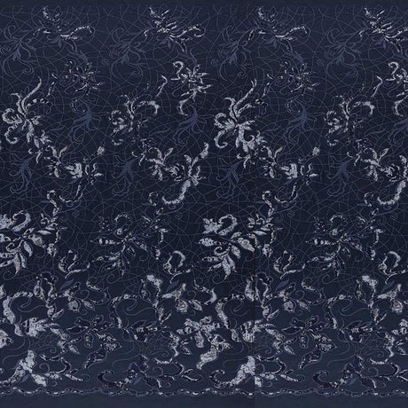 Renaissance Stretch Mesh Sequin Fabric - Royal, White, Champagne, Coral, Red, Burgundy, Green, Navy, Black, 54" Width (1 Yard)