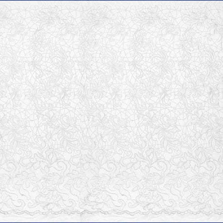 Renaissance Stretch Mesh Sequin Fabric - Royal, White, Champagne, Coral, Red, Burgundy, Green, Navy, Black, 54" Width (1 Yard)