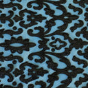 Embroidered Mesh Black Fabric