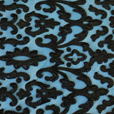 Embroidered Mesh Black Fabric
