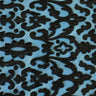 Embroidered Mesh Black Fabric