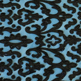 Renee Embroidered Mesh Polyester Spandex Fabric - Embroidered Pleather, 54" Cut Width, 50" Usable Width, 180 Gsm (1 Yard)