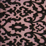 Embroidered Mesh Black Fabric