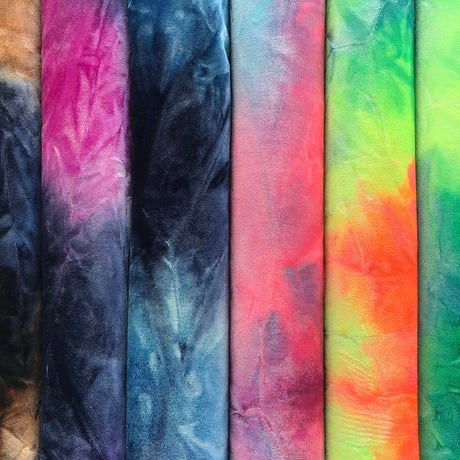Tie Dyed Stretch Velvet