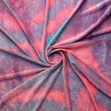 Tie Dyed Stretch Velvet
