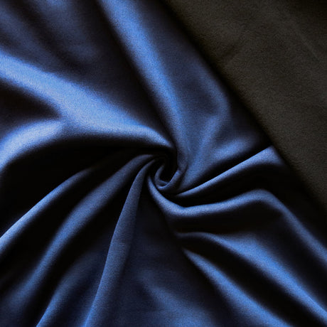 Repreve Powerstretch Fleece Knit Fabric Navy/Black 23" Remnant