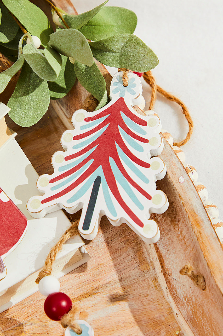 5” Wooden Christmas Tree Ornament
