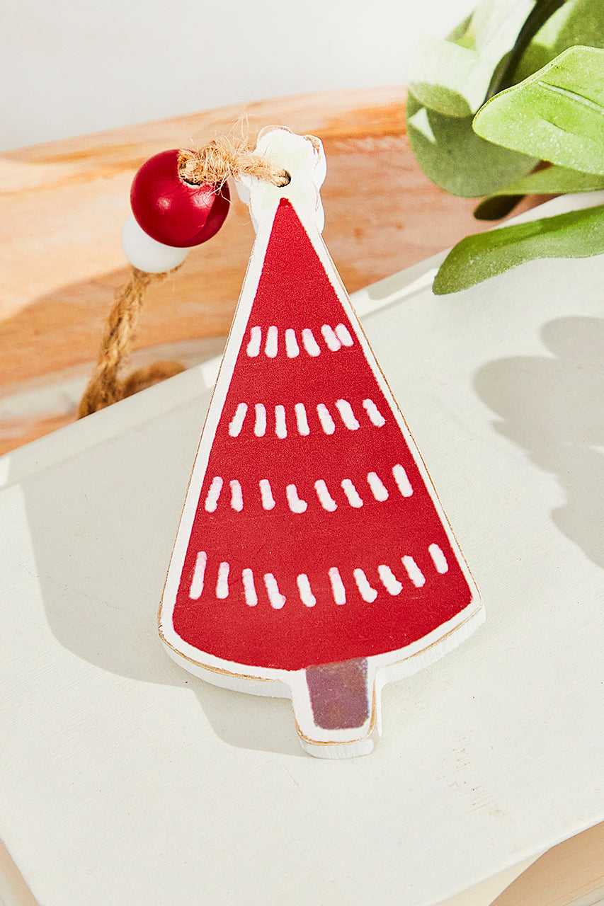 5” Wooden Christmas Tree Ornament