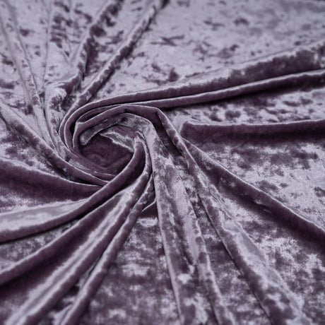 Revival Crushed Stretch Velvet Fabric - 4-Way Stretch, 56" Width, Assorted Colors (1 Yard)